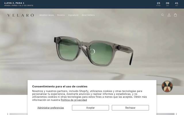 VELARO. storefront
