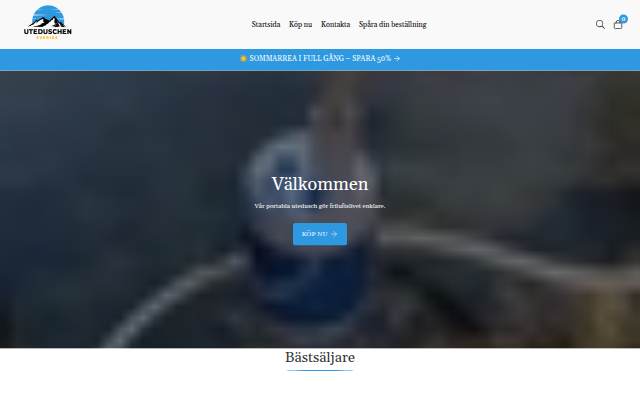 Uteduschen Sverige storefront