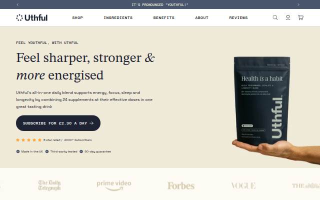 Uthful storefront