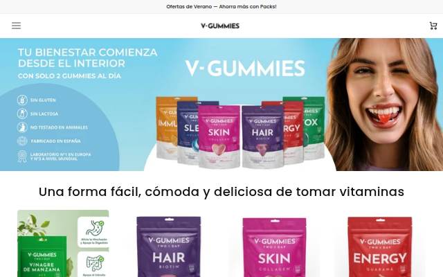 V-gummies storefront