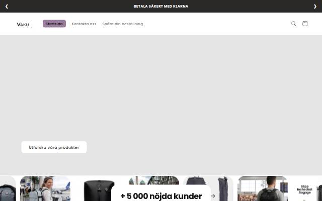 Startseite von Vaku