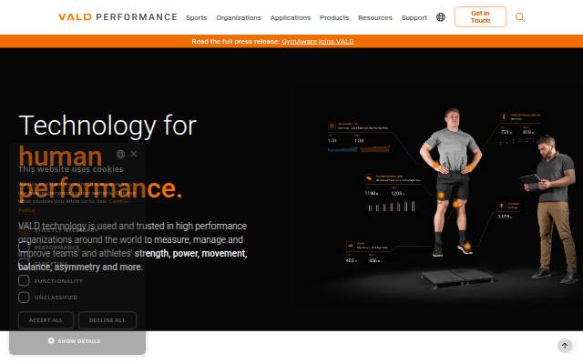 Technology for human performance storefront