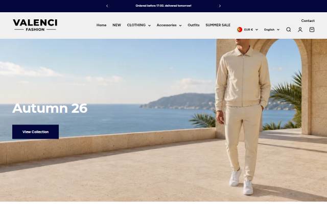VALENCI FASHION storefront