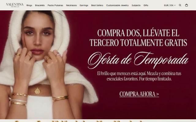 Valentina Jewels storefront