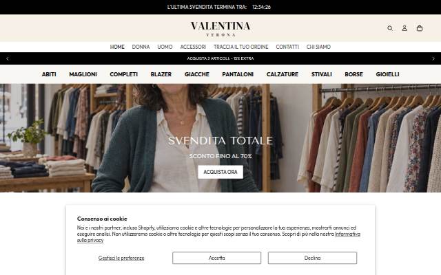 Valentina Verona storefront