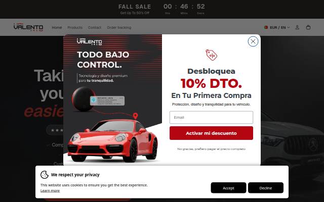 Valento Car storefront