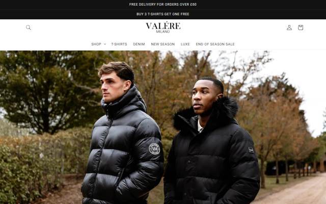 Valere Milano storefront