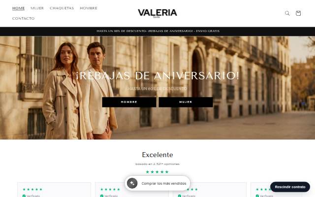 Montra da Valeria Sevilla