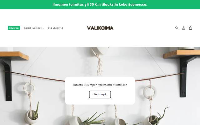 Valikoima storefront