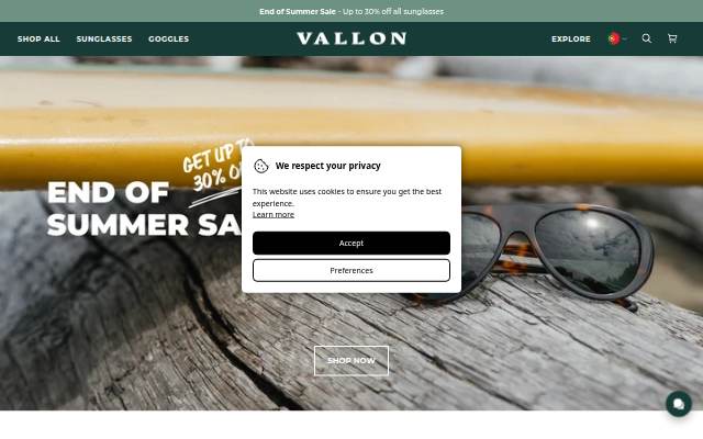 VALLON® storefront