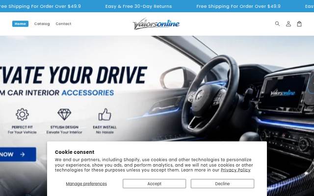 ValorsOnline storefront