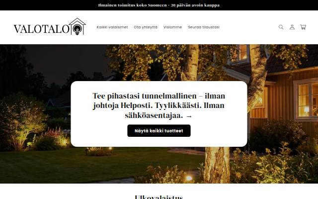 Valotalo storefront