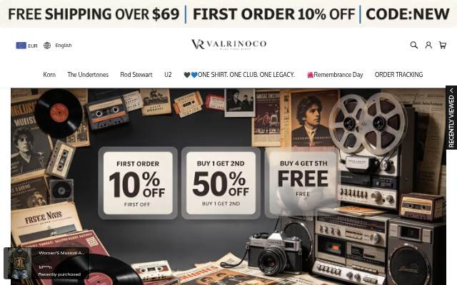 Startseite von Valrinoco