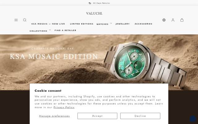 Valuchi storefront