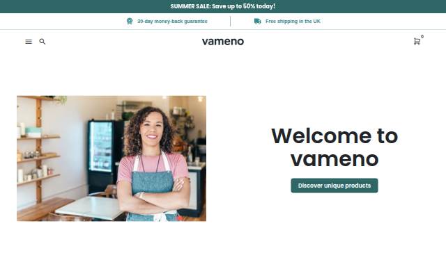 vameno.co.uk storefront