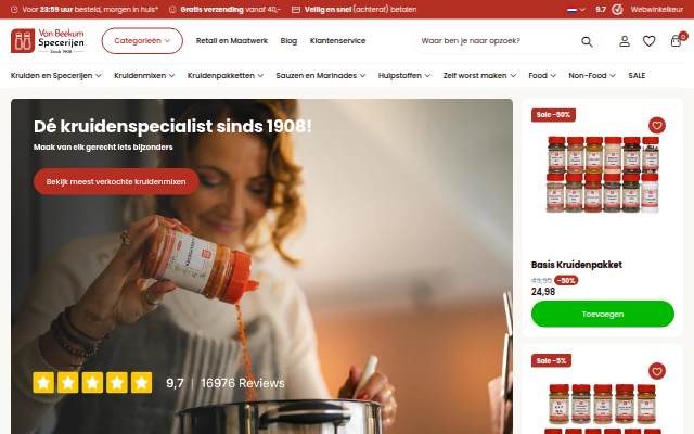 Montra da Van Beekum Specerijen