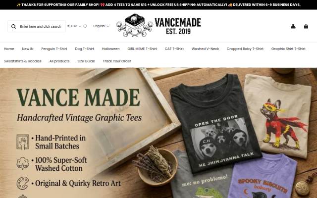 VanceMade storefront