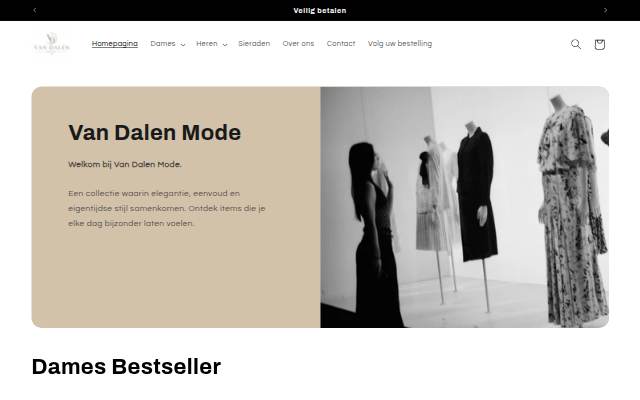 Van Dalen Mode storefront