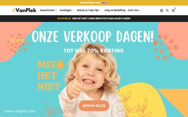 Vanplek.com | alles voor een glimlach storefront