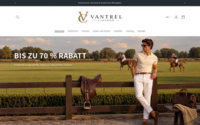 Vantrel storefront