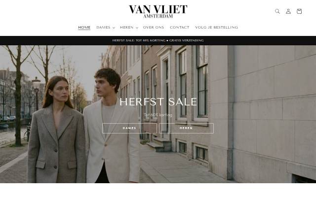 Startseite von Van Vliet Amsterdam