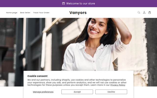 Vanyors storefront