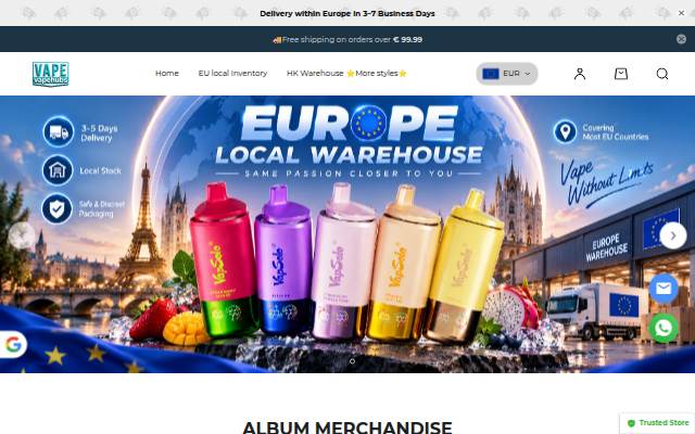 Startseite von Vapehubs