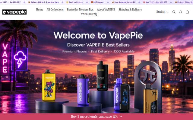 Montra da vapepie