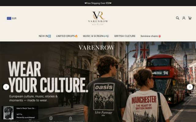 Varenrow storefront