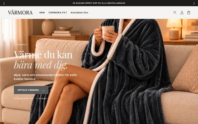 VÄRMORA storefront