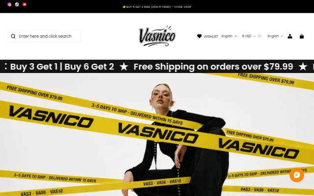 vasnico storefront