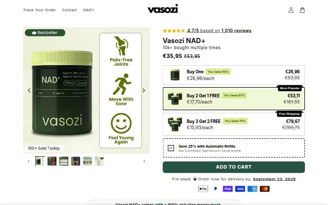 Vasozi storefront