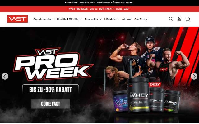 VAST Sports storefront