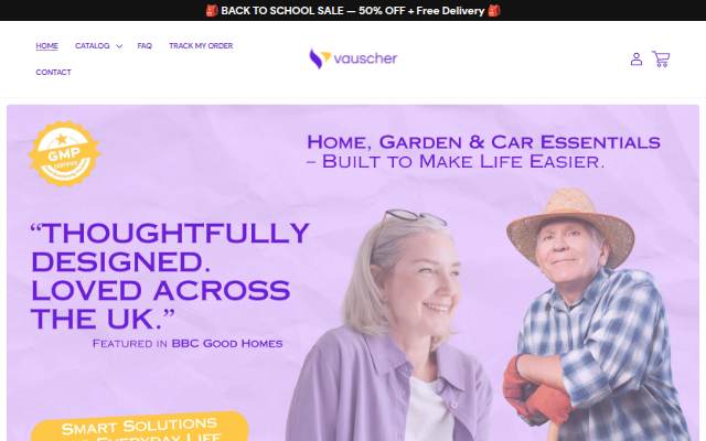 Vauscher UK storefront