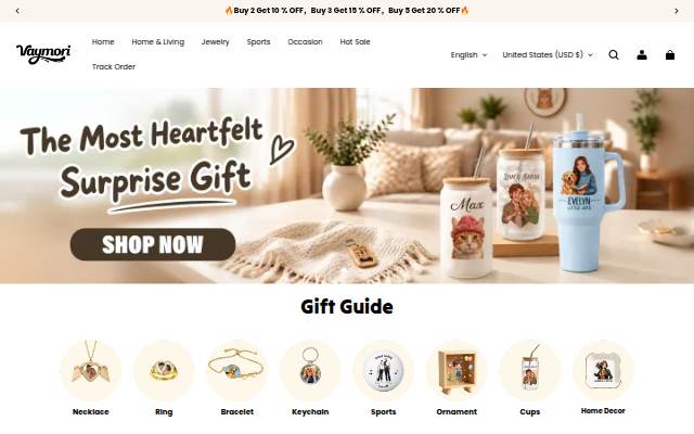 Vaymori storefront