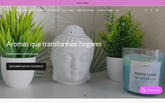 Startseite von VeCandles