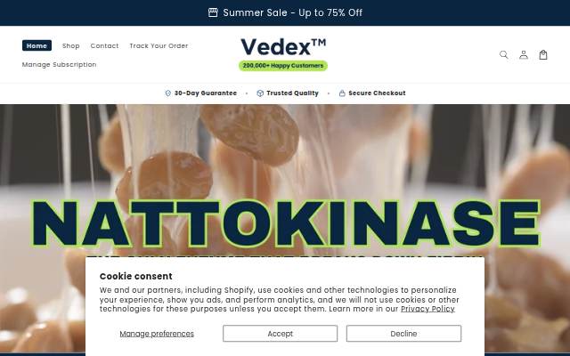 Vedex storefront