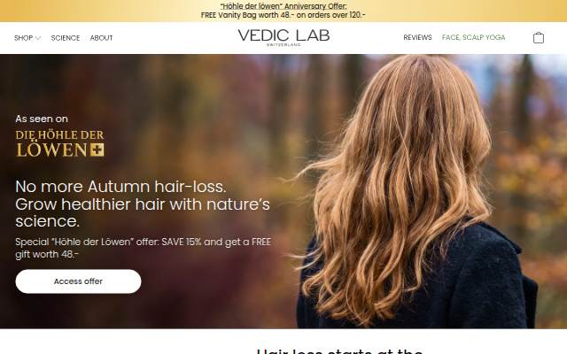 VEDIC LAB storefront