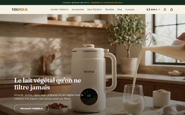VEGMILK storefront