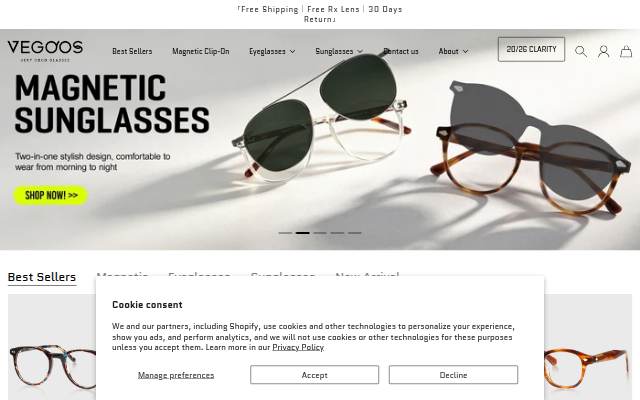 VEGOOS storefront