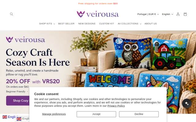 Veirousa storefront