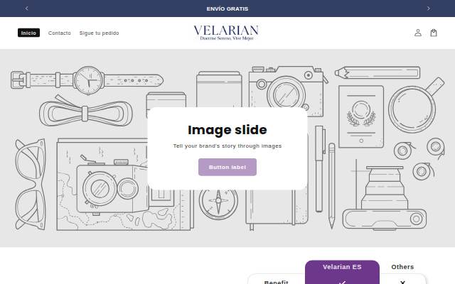 Velarian ES storefront