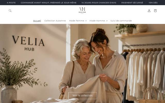 VeliaHub storefront