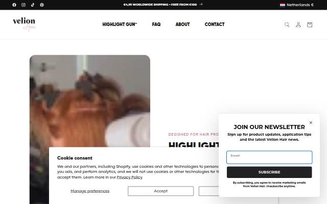 Startseite von VELION HAIR