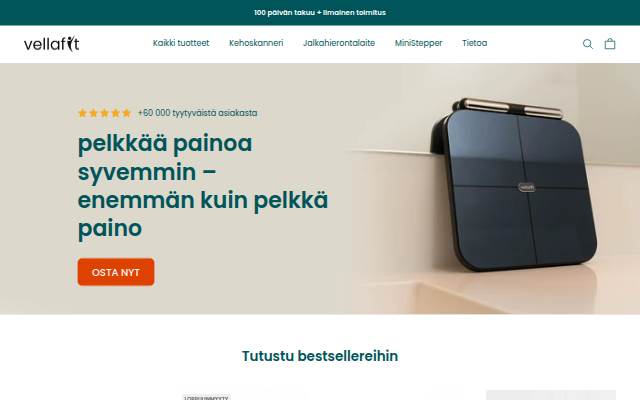 vellafit.fi storefront