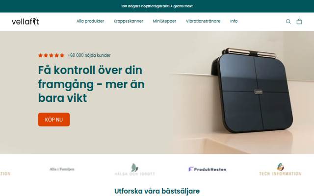 Vellafit.se storefront
