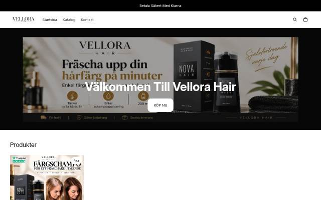 Vellora Hair storefront