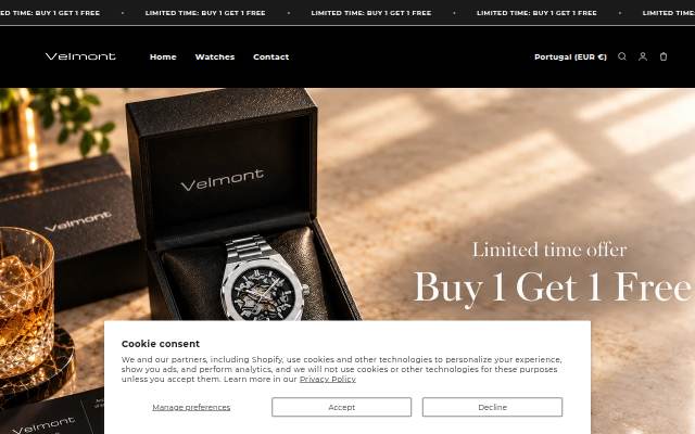 Velmont storefront