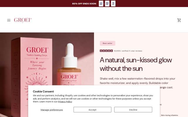 VeloraLab storefront
