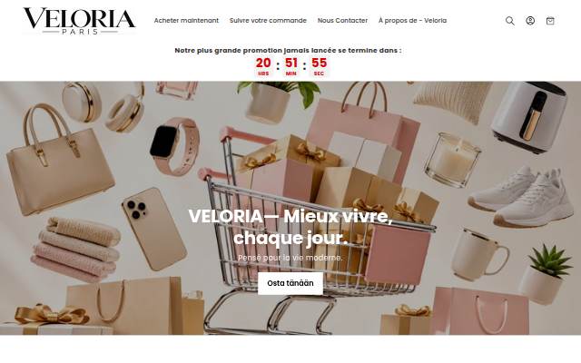 Startseite von Veloria Paris